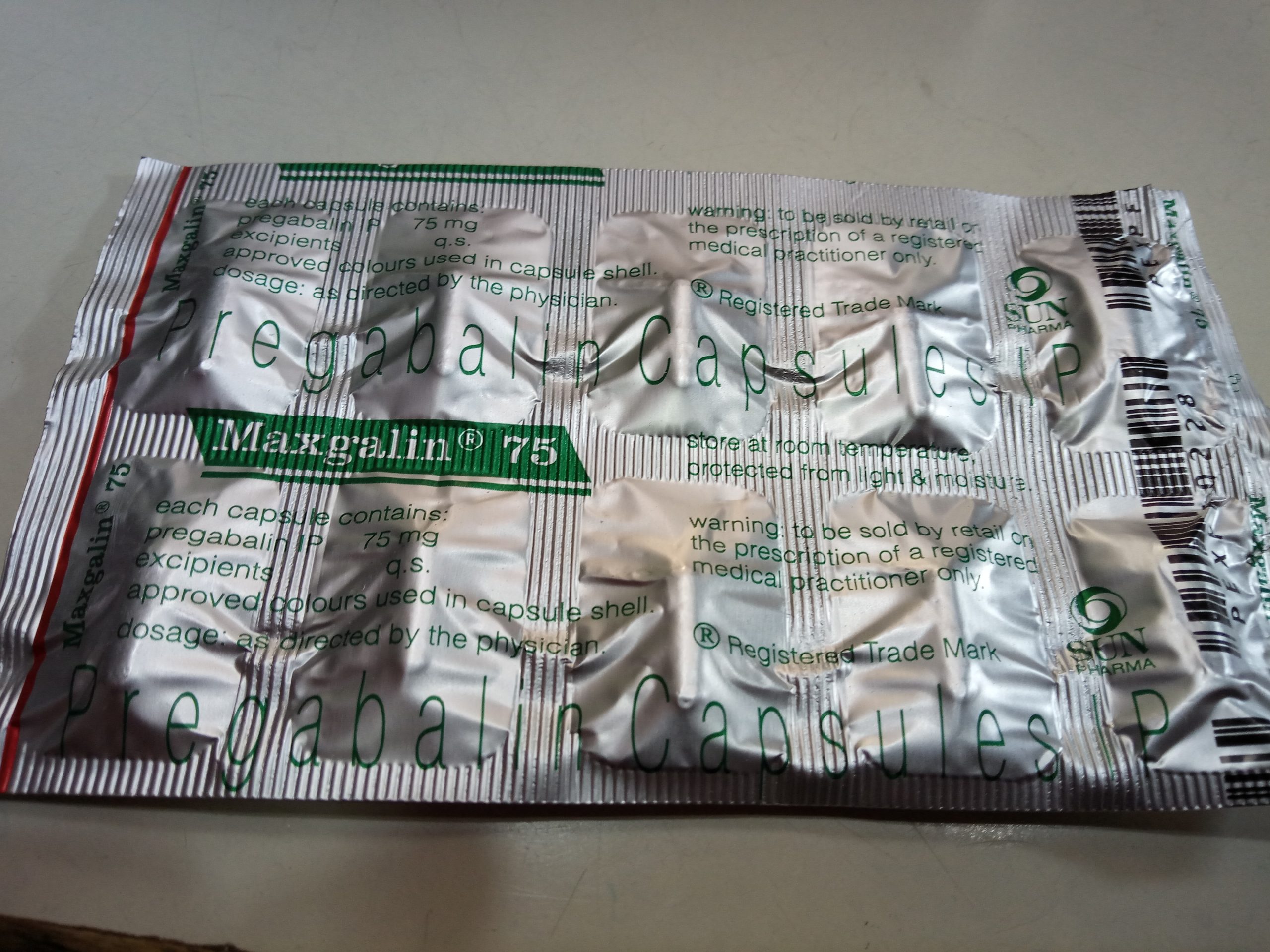 MAXGALIN 75MG