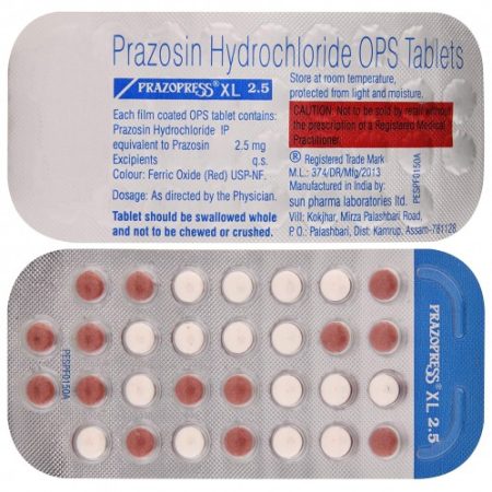 PRAZOPRESS XL TAB 2.5MG