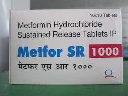 METFOR SR TAB 1000 MG